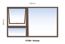 Load image into Gallery viewer, Aluminium Windows - Bronze