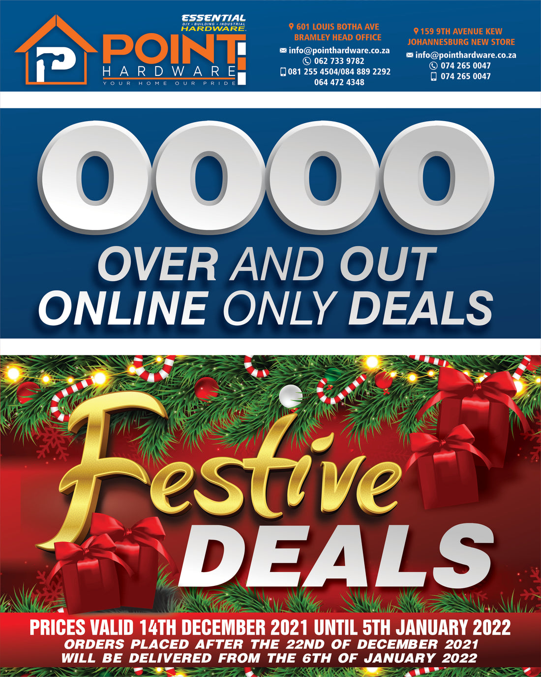 Over and Out Online Only Deals