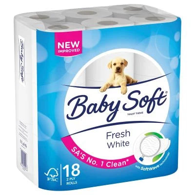 Baby Soft Toilet Rolls 2ply 18's