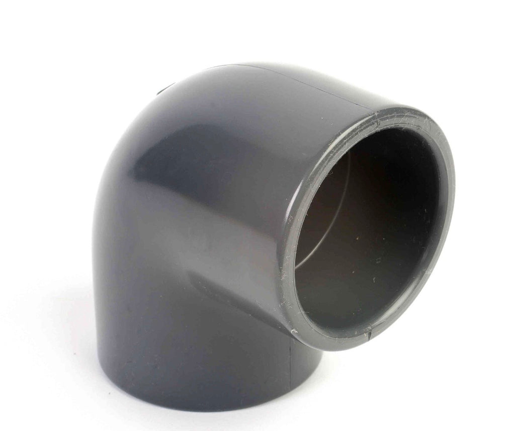 uPVC Solvent Weld Elbow 75x90 - Plain Grey