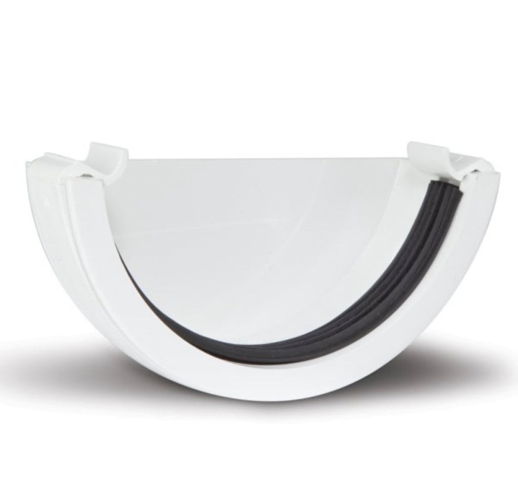 PVC Gutter Half Round Stopend