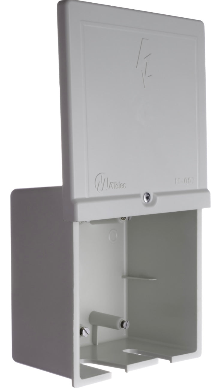PVC Weatherproof Industrial Double Socket Box 4x4 (S15D)
