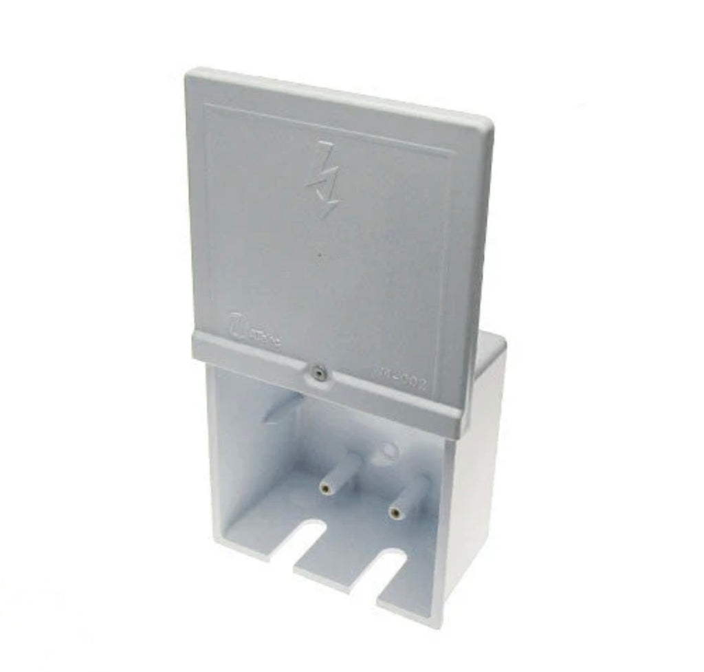 PVC Weatherproof Industrial Double Socket Box 4x4 (S15D)