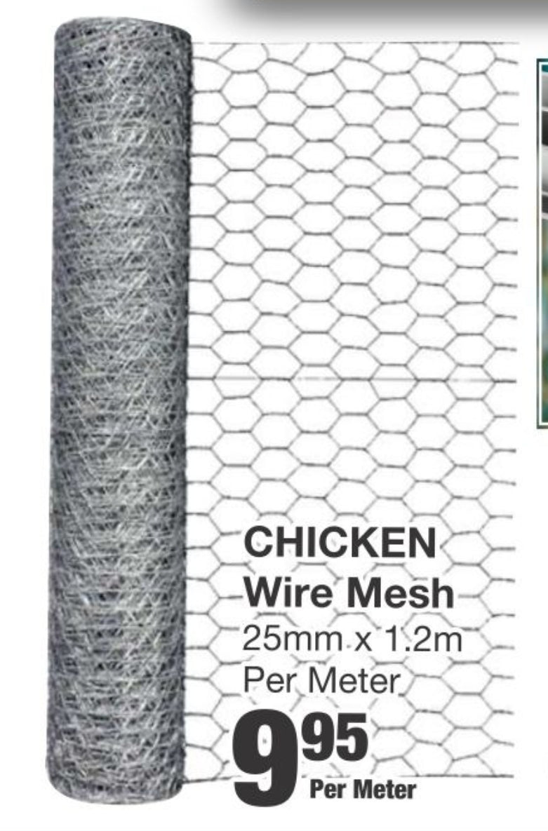 Chicken Wire Mesh 1.2mx25mm