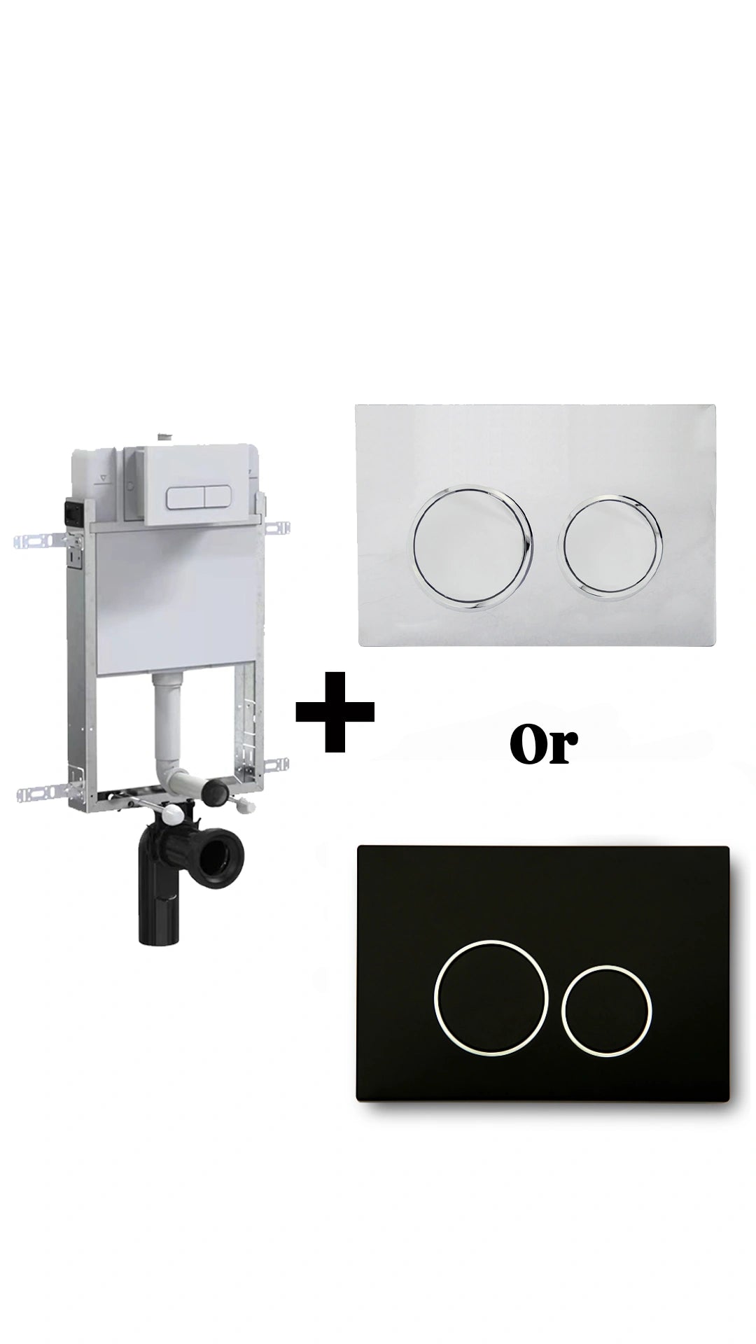 Toilet Riffo Cistern System With Flush Plate - Point Hardware Johannesburg