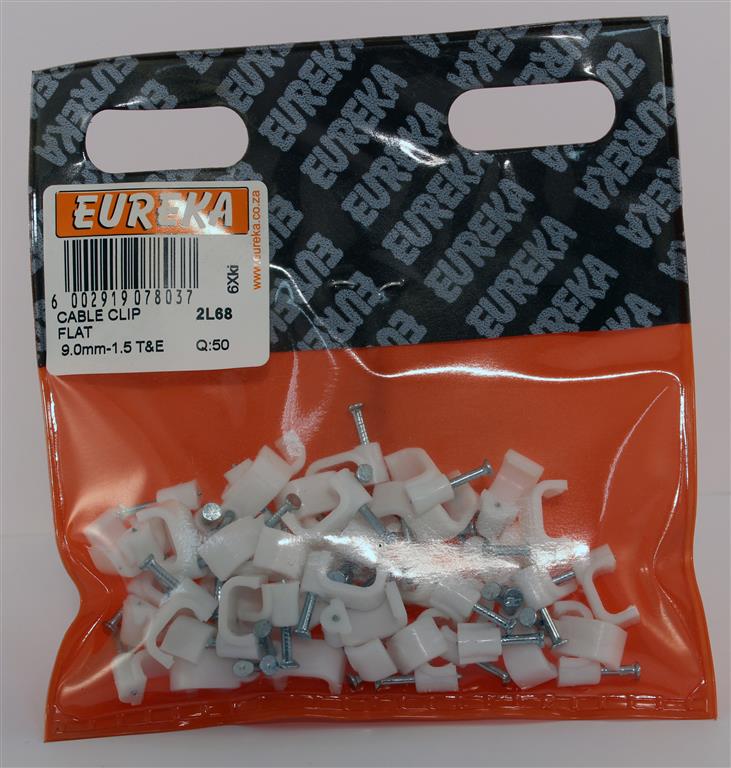 Eureka Cable Clip Round 12.0mm - Point Hardware Johannesburg