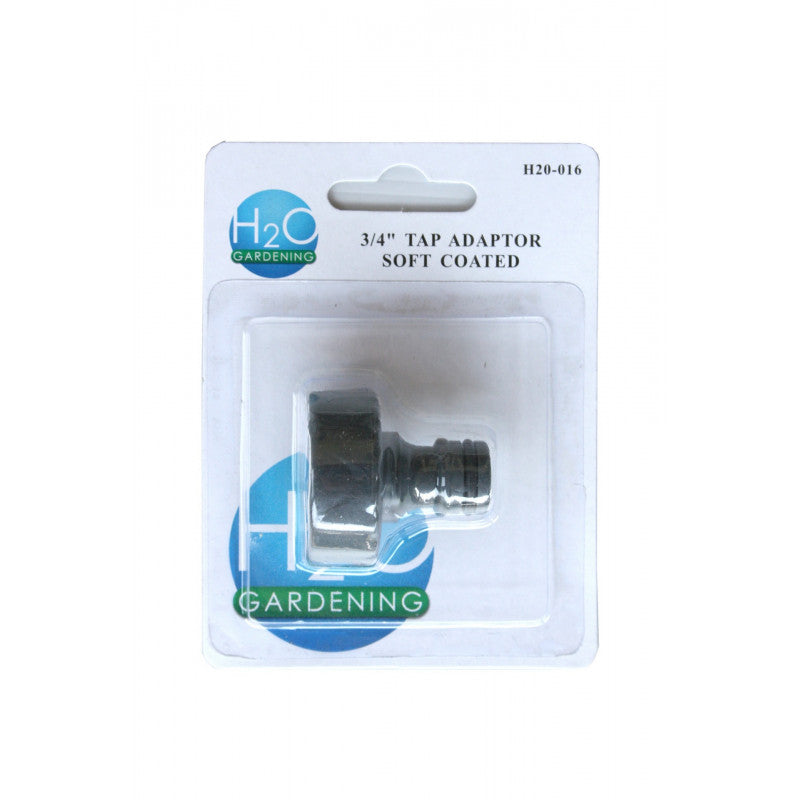 Garden Tap Adaptor 3/4" Abs Softgrip Blister - Point Hardware Johannesburg