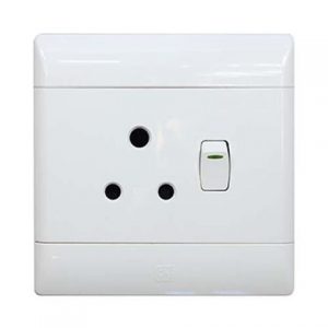 Electrical Single Wall Plug 4x4 - Point Hardware Johannesburg