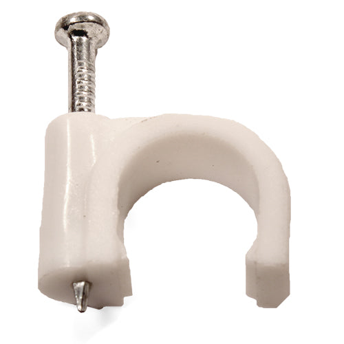 Eureka Cable Clip Round 6.0mm - Point Hardware Johannesburg