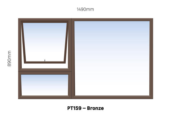 Aluminium Windows - Bronze - Point Hardware Johannesburg