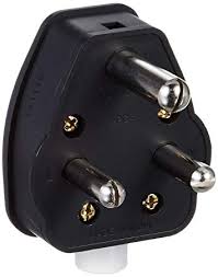 Electrical Plug Top - Black