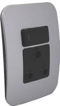EL 16A Single Schuko RSA Spec Module - Black - Point Hardware Johannesburg