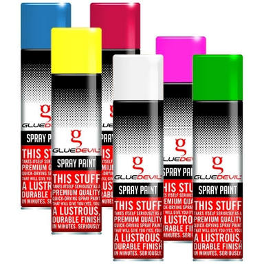 Glue Devil Spray Paints - Point Hardware Johannesburg