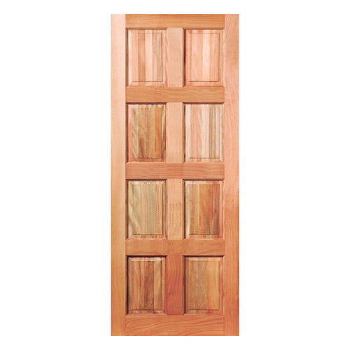 8 Panel Meranti Engineered Exterior Door - Point Hardware Johannesburg