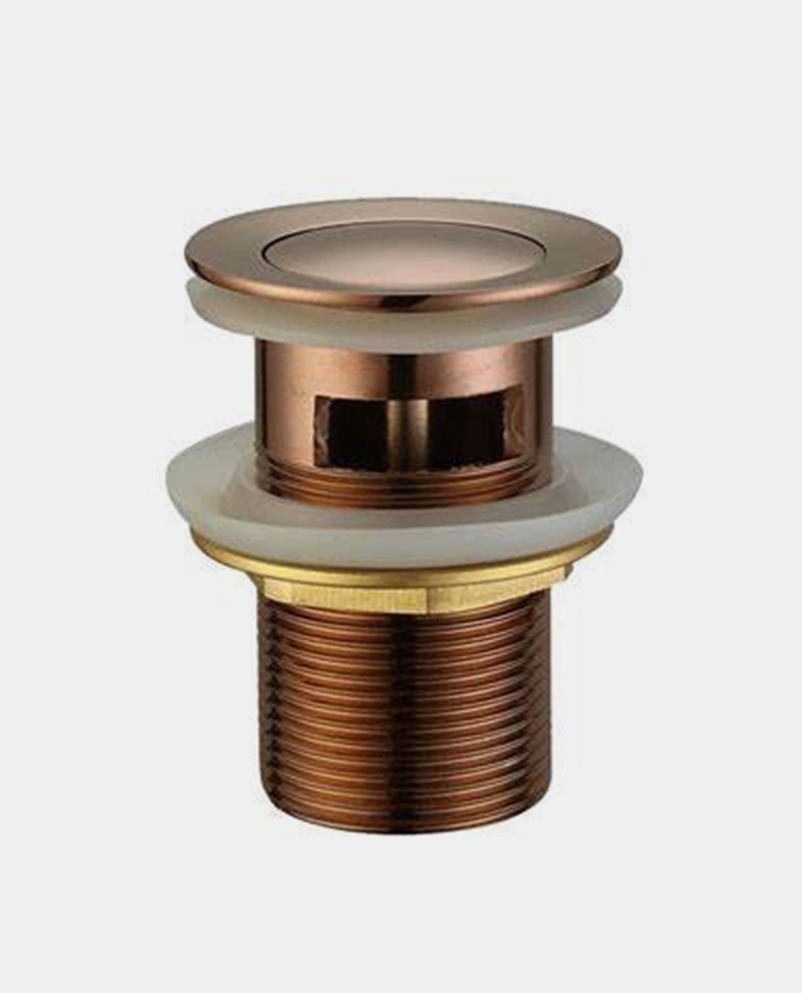 Basin Waste Pop-Up (Slotted) - Rose Gold - Point Hardware Johannesburg