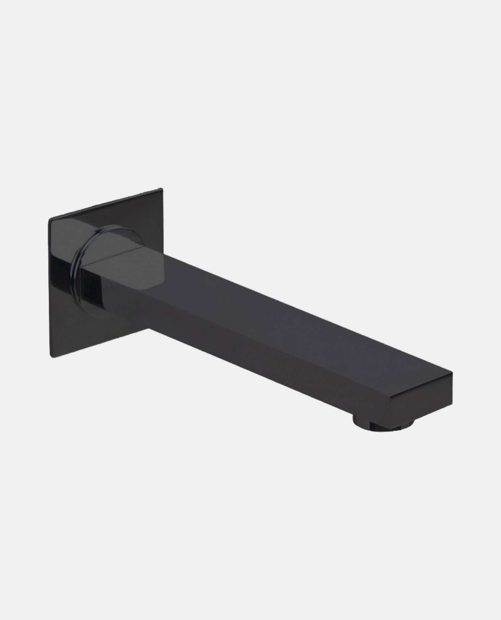Square Spout 200mm - Black - Point Hardware Johannesburg