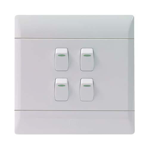 Electrical 4 Lever Wall Switch